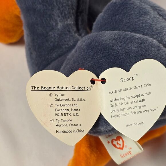 TY Beanie Baby - SCOOP the Pelican | 5.5" Plush | Retired Collectible - Picture 5 of 9